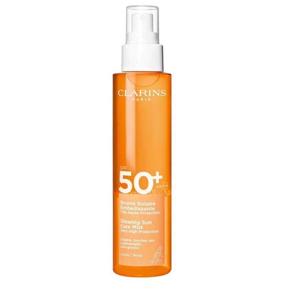 Clarins Glowing Sun Care Mist SPF 50+ Sprej Za Zaščito Pred Soncem 150 ml