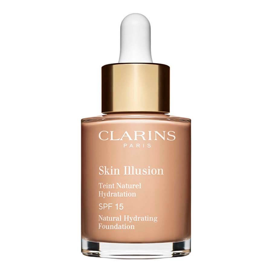 Clarins Skin Illusion Foundation SPF 15 Beige Tekoča Podlaga 30 ml