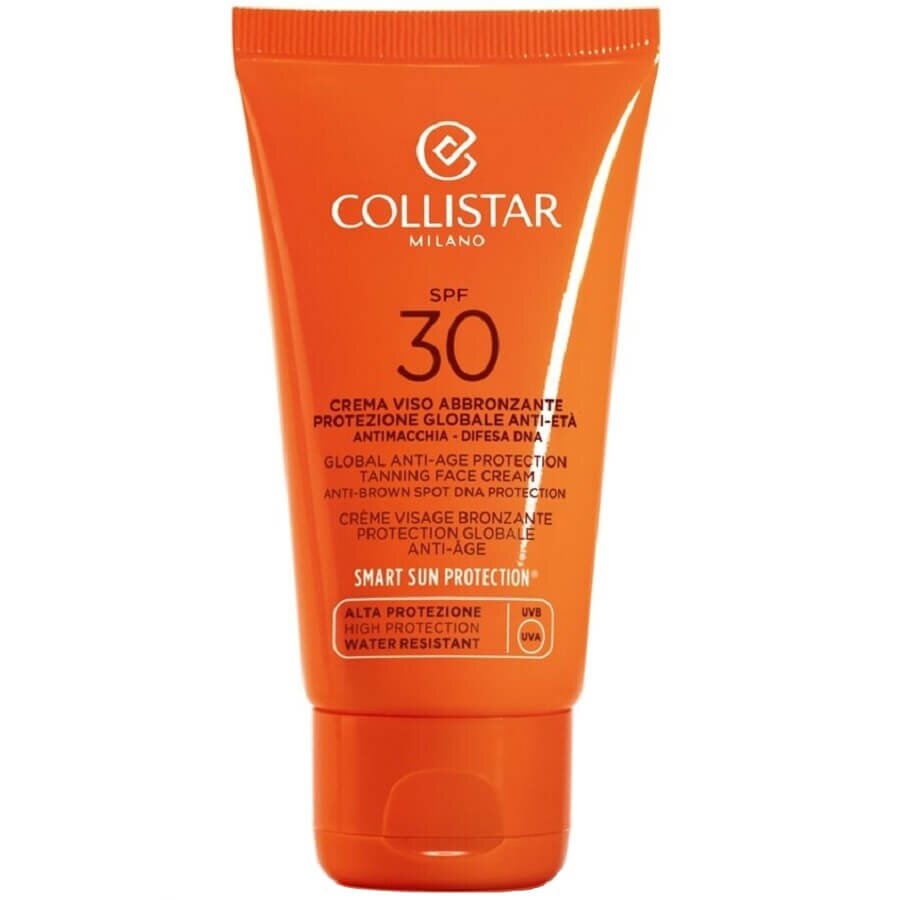 Collistar Global Anti-Age Protection Tanning Face Cream SPF 30 Krema Za Obraz Zaščito Pred Soncem 50 ml