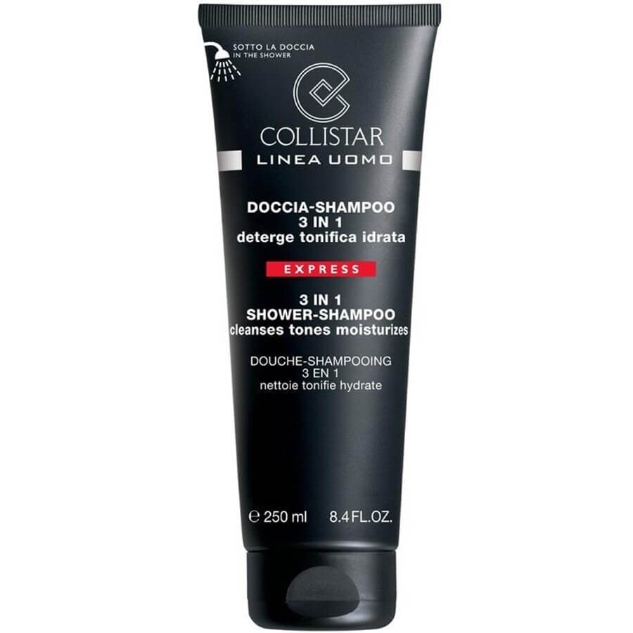 Collistar Šamponi Uomo 3 In 1 Shower-Shampoo Šampon Za Lase 250 ml