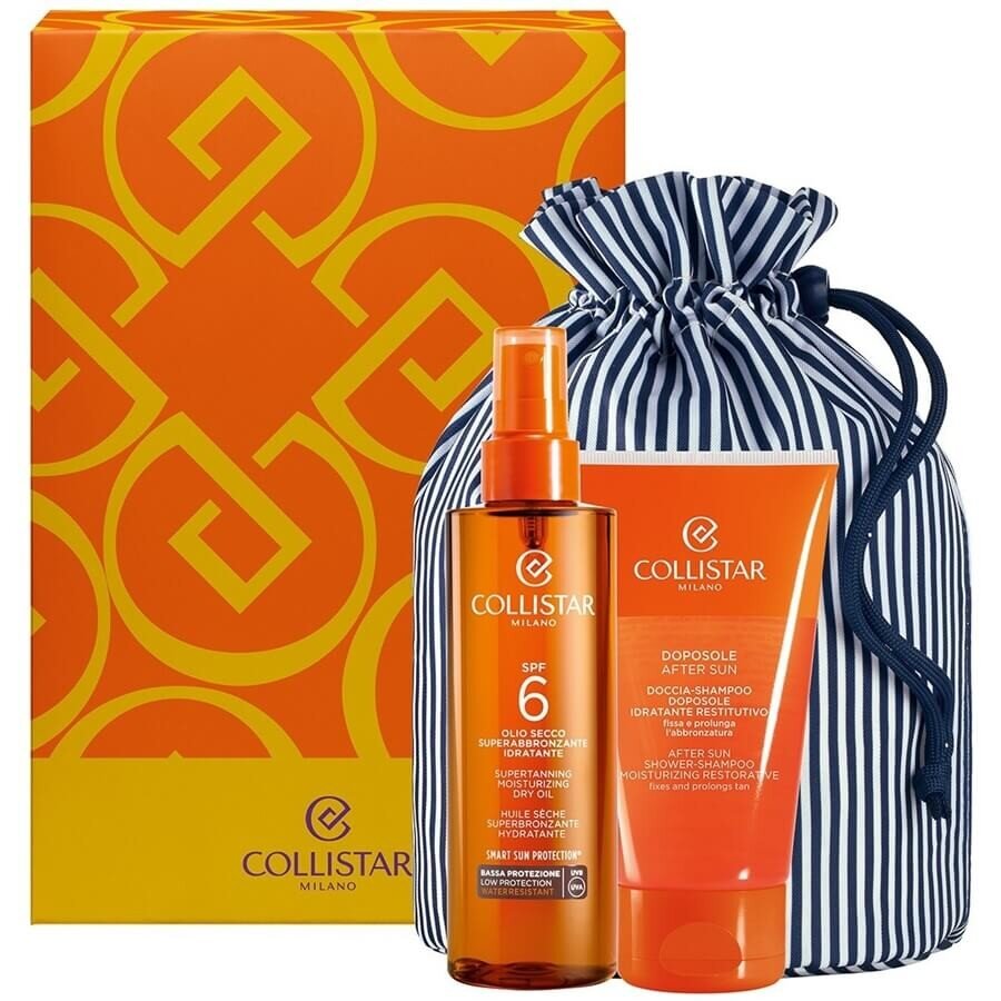 Collistar Sun Supertanning Moisturizing Dry Oil SPF6 Set 1 kos