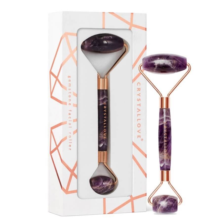 Crystallove Amethyst Roller Masažer Obraza 1 kos