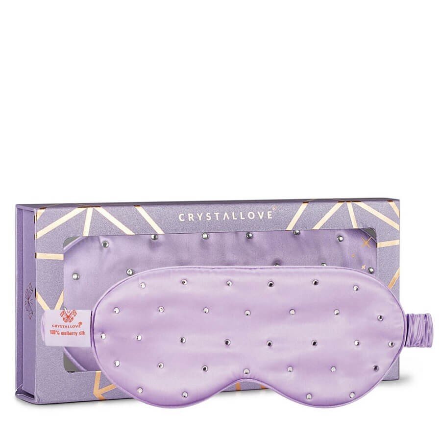 Crystallove Crystalized Silk Eye Mask Lilac Maska Za Spanje 1 kos
