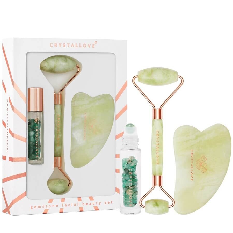Crystallove Jade Roller And Gua Sha Set 1 kos