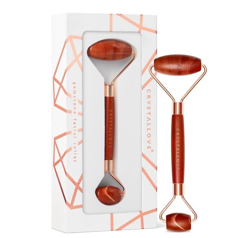 Crystallove Red Jasper Roller Masažer Obraza 1 kos