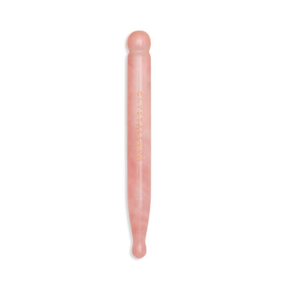 Crystallove Rose Quartz Point Gua Sha Masažer Obraza 1 kos