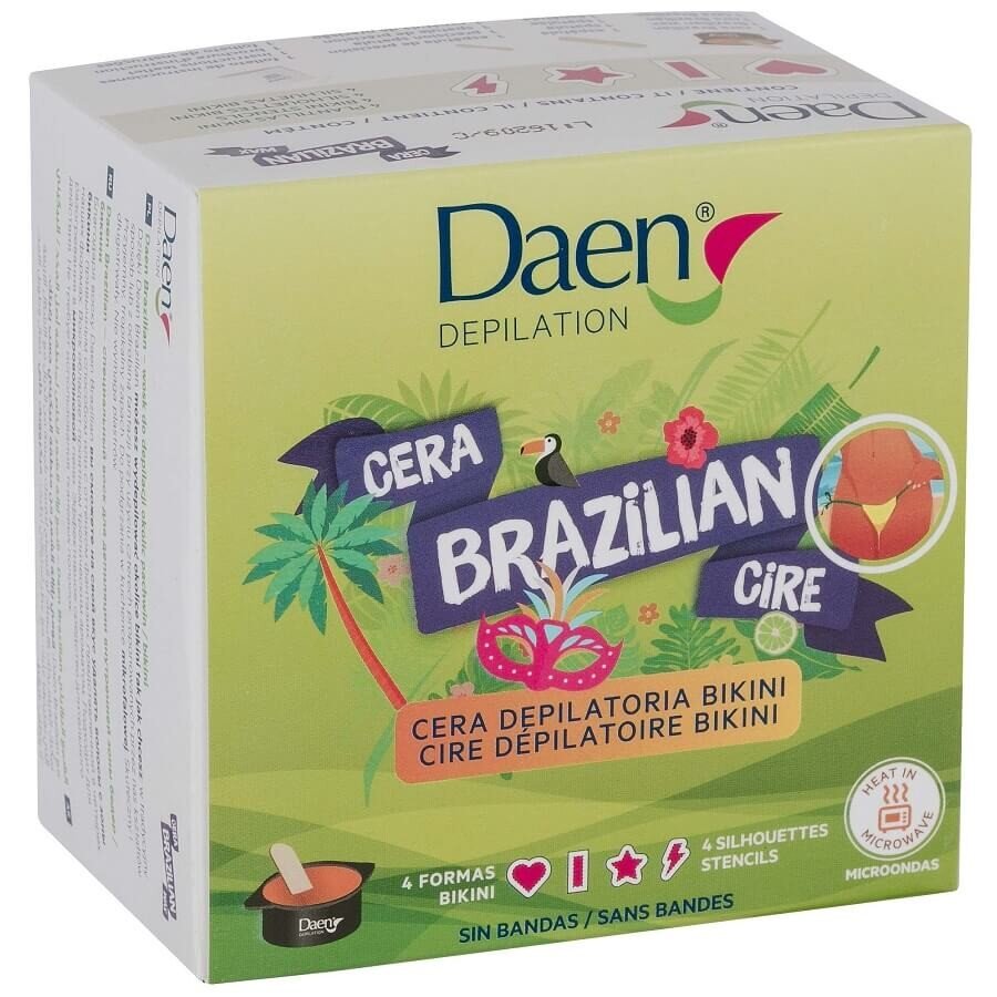 Daen Hot Waxes Microwable Wax Brazilian Vosek Za Odstranjevanje Dlak Iz Obraza 100 g