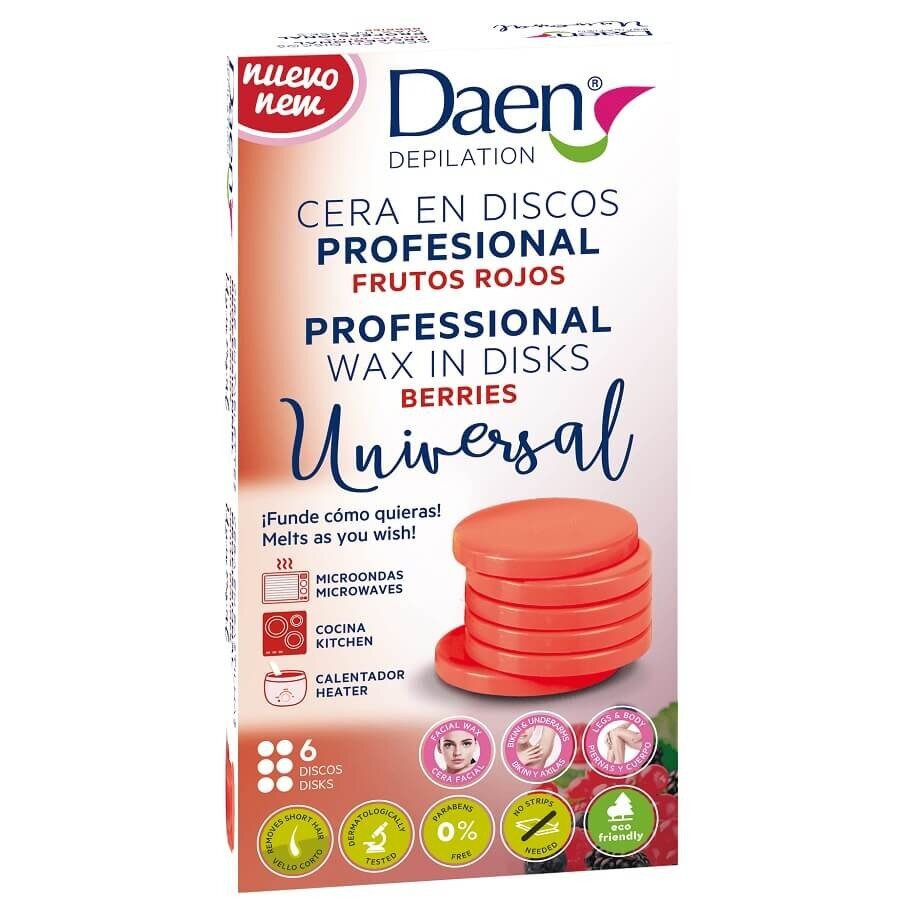 Daen Professional Waxes Wax Discs Berries Vosek Za Odstranjevanje Dlak Iz Obraza 120 g