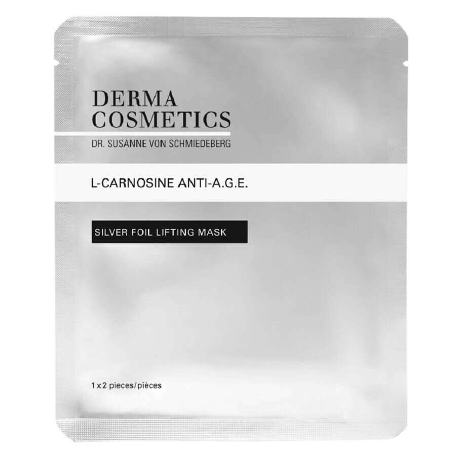 Dr. Susanne von Schmiedeberg L-Carnosine Anti-Age Silver Foil Lifting Mask Maska Za Nego Obraza 1 kos