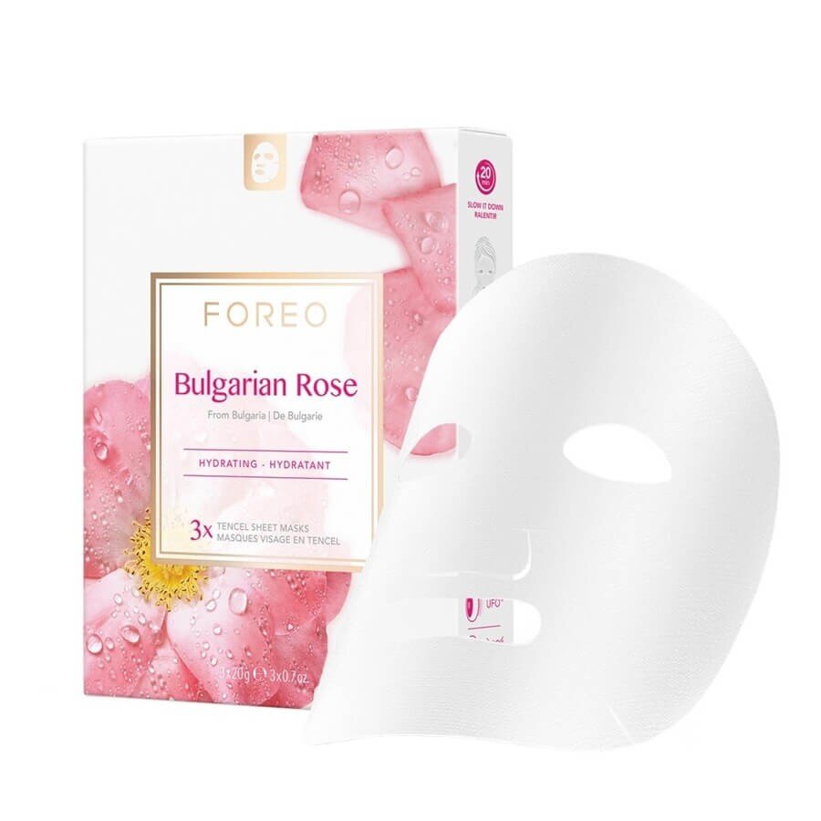 FOREO Farm To Face Sheet Masks Bulgarian Rose Maska Za Nego Obraza 1 kos