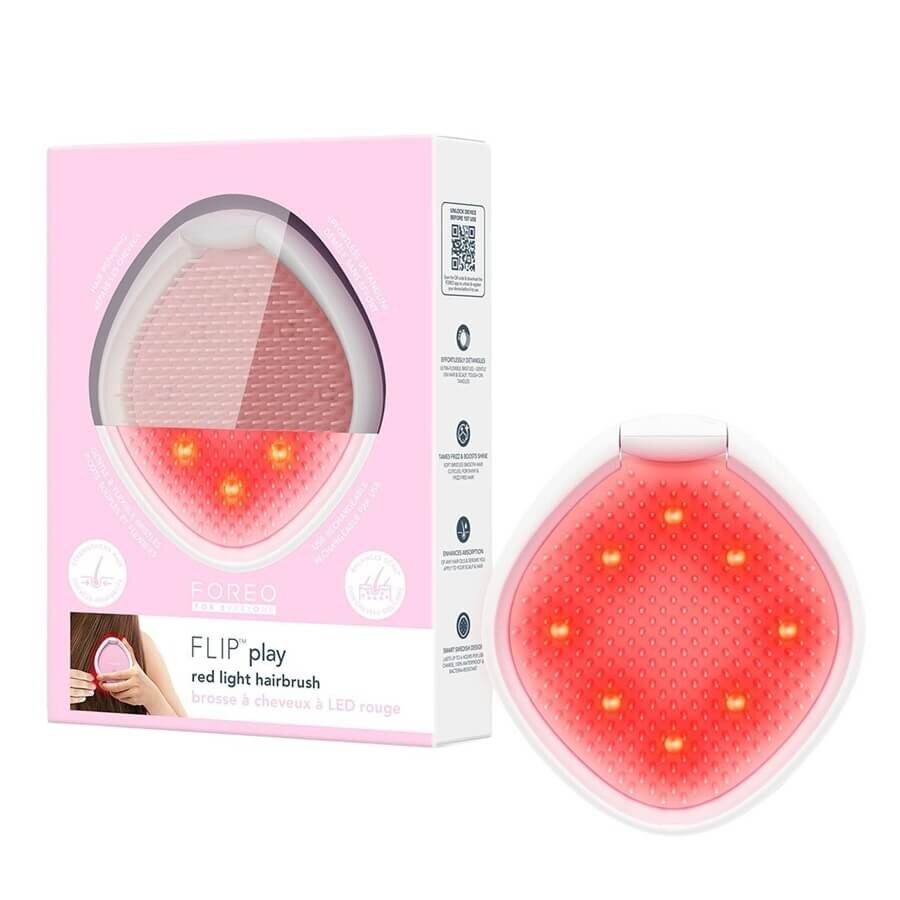 FOREO FLIP Play Red Light Hairbrush Tickle Me Pink! 1 kos