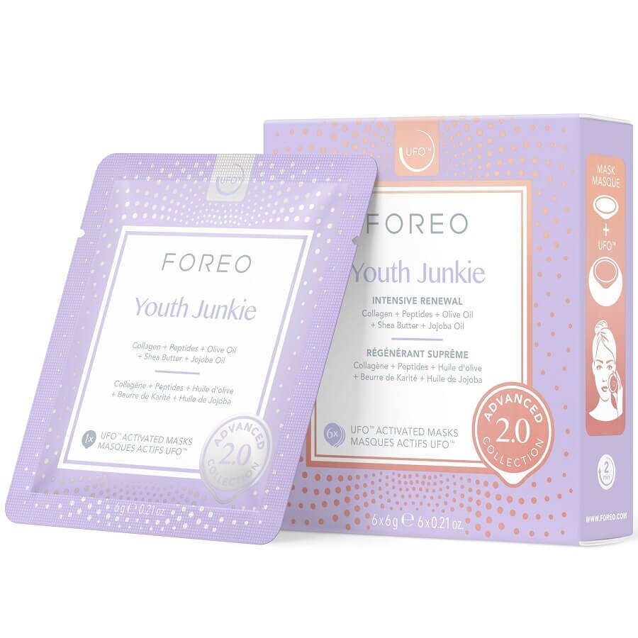 FOREO Maske Za Obraz Ufo Mask Youth Junkie 2.0 Maska Nego Obraza 6 kos
