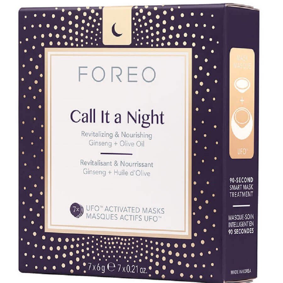 FOREO UFO™ Call It A Night Masks Maska Za Nego Obraza 7 kos