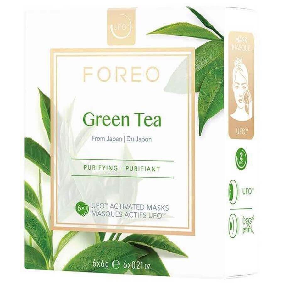 FOREO UFO™ Mask Green Tea Maska Za Nego Obraza 6 kos