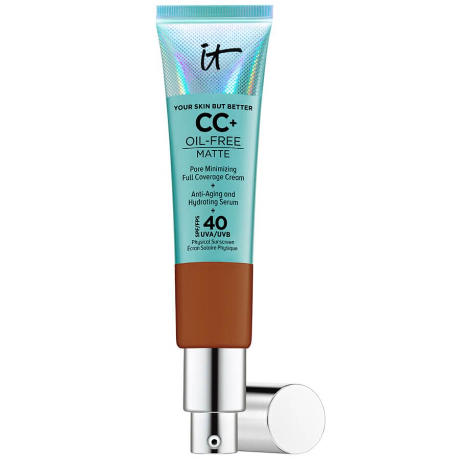 IT Cosmetics BB & CC Kreme CC+ Cream Oil-Free Matte With SPF 40 Rich Honey (W) Tekoča Podlaga 32 ml