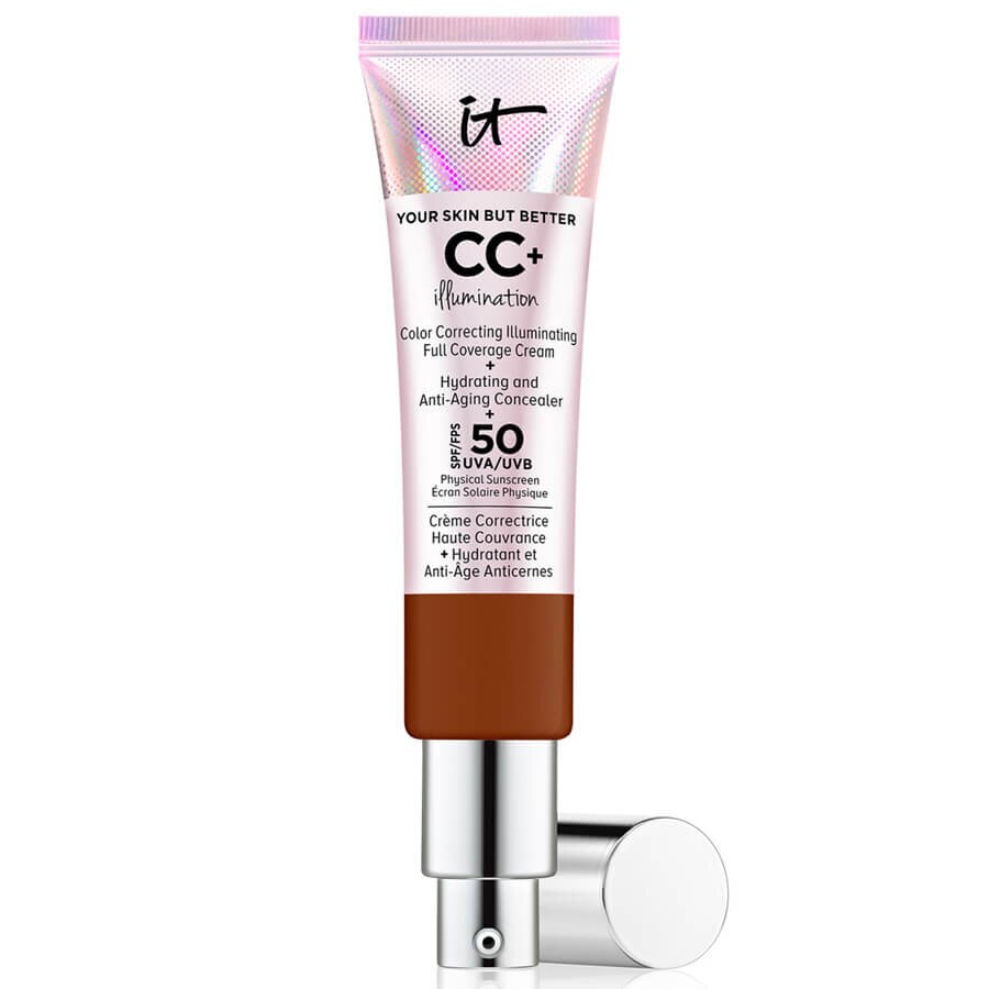 IT Cosmetics CC+ Cream Illumination With SPF 50+ Deep (N) Tekoča Podlaga 32 ml