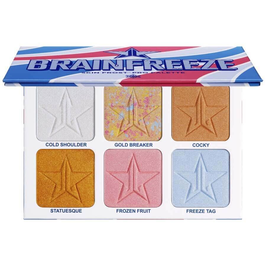 Jeffree Star Cosmetics Skin Frost Palette Brain Freeze Paleta Osvetljevalcev 1 kos
