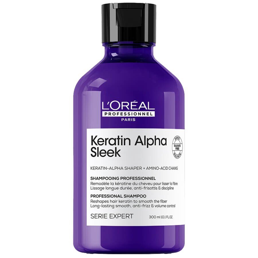 L'Oreal Professionnel Paris Keratin Alpha Sleek Professional Shampoo Šampon Za Lase 300 ml