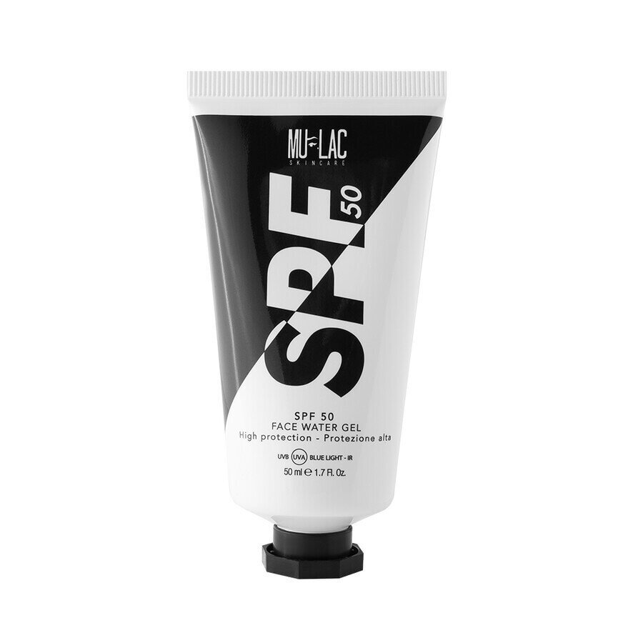 MULAC Face Water Gel SPF50 Krema Za Obraz Zaščito Pred Soncem 50 ml