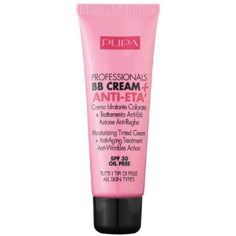 Pupa Professionals BB Cream + Anti Age SPF 30 Sand Obarvana Krema 50 ml