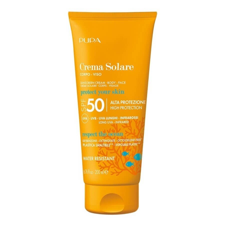 Pupa Sunscreen Cream SPF 50 Krema Za Obraz Zaščito Pred Soncem 200 ml