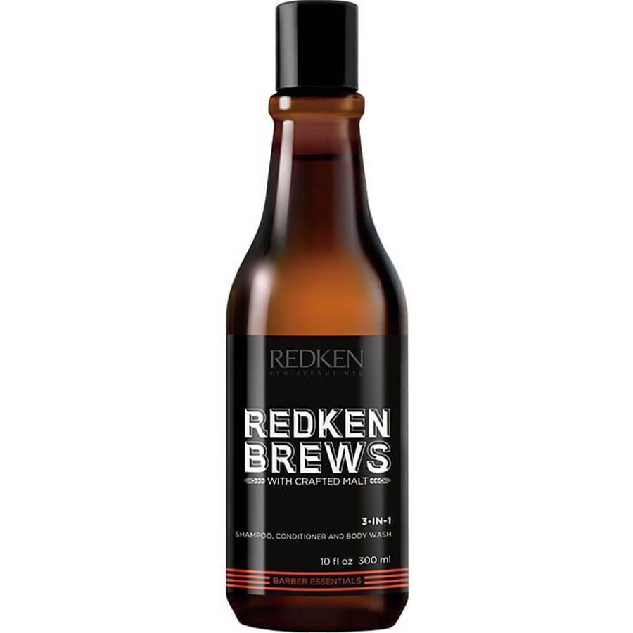 Redken Brews 3In1 Shampoo Šampon Za Lase 300 ml