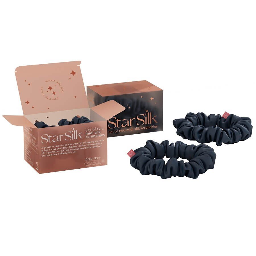 StarSilk Elastike Za Lase Silk Hairband Midi Midnight Blue Elastika 1 kos