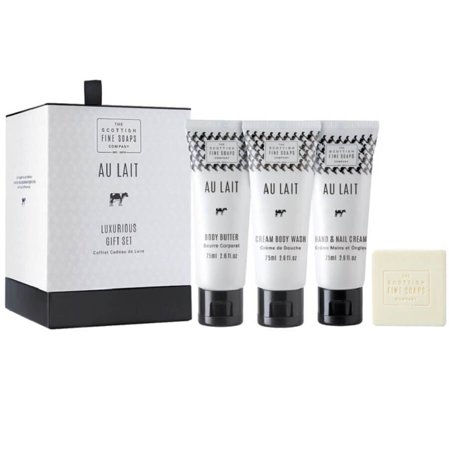 The Scottish Fine Soaps Au Lait Luxurious Gift Set 1 kos