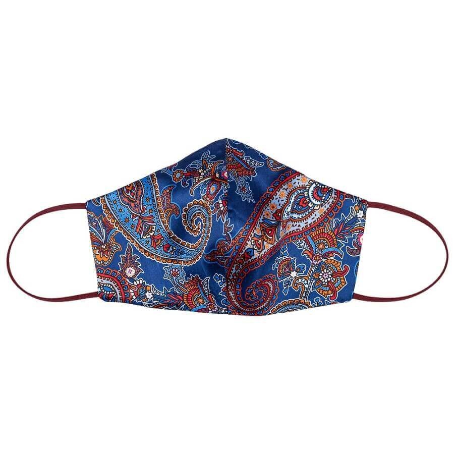 Tie-Me-Up! Silk Mask London Paisley Bordo Maska Za Obraz 1 kos