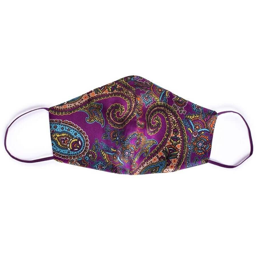 Tie-Me-Up! Silk Mask London Paisley Purple Maska Za Obraz 1 kos