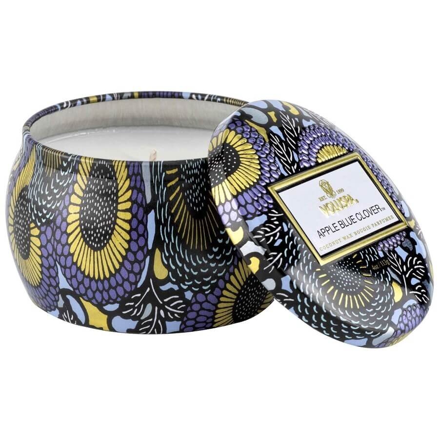 VOLUSPA Apple Blue Clover Mini Tin Candle Dišeča Sveča 113 g