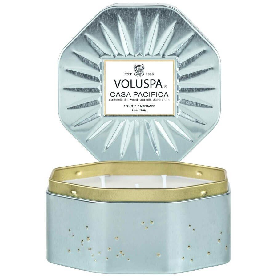 VOLUSPA Casa Pacifica Octagon Tin Candle Dišeča Sveča 340 g