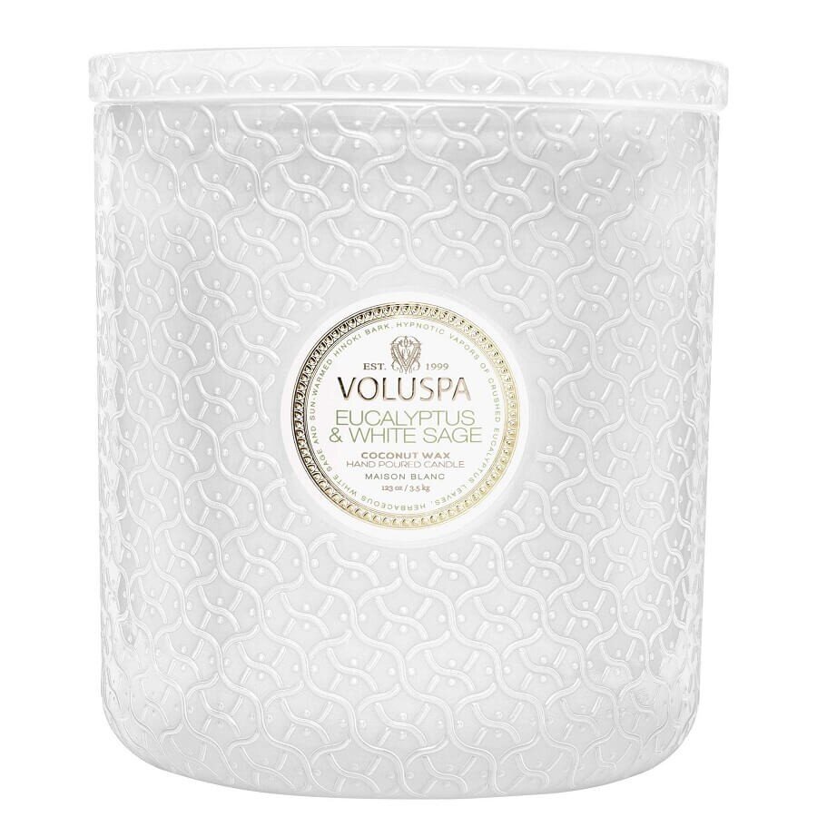 VOLUSPA Eucalyptus & White Sage 5 Wick Hearth Candle Dišeča Sveča 3500 g