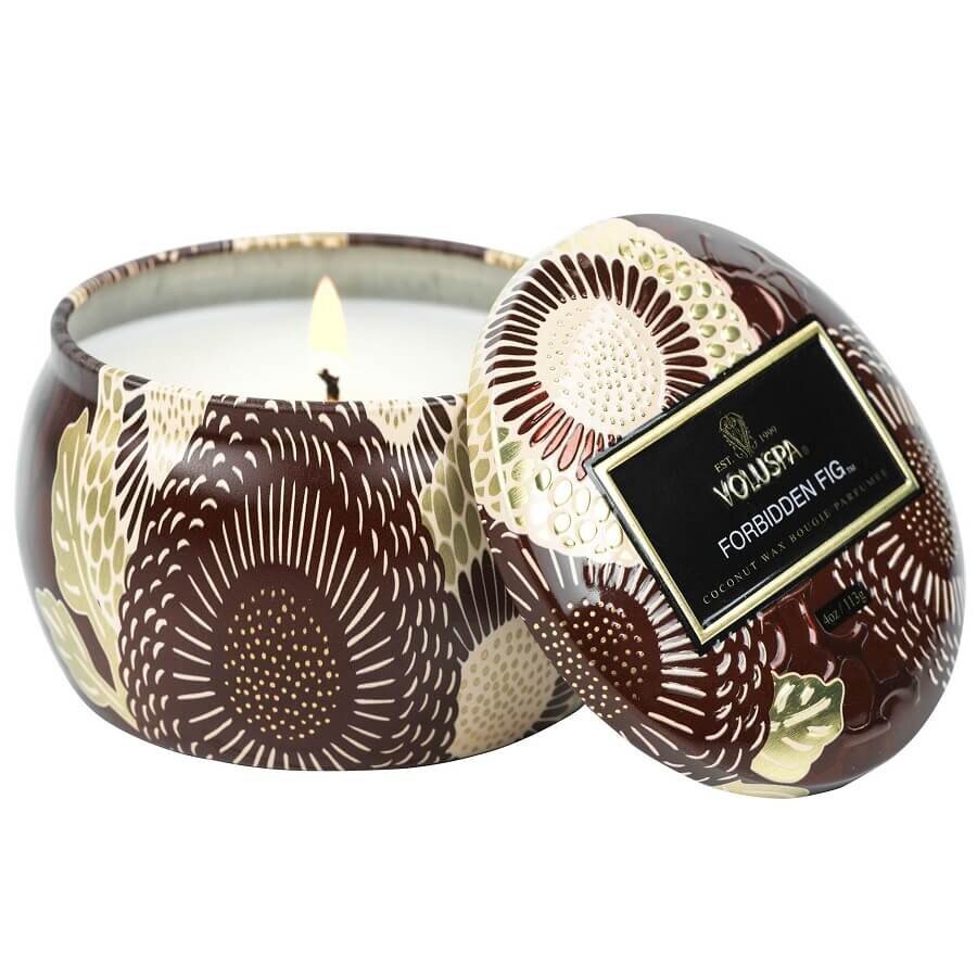 VOLUSPA Forbidden Fig Mini Tin Candle Dišeča Sveča 113 g