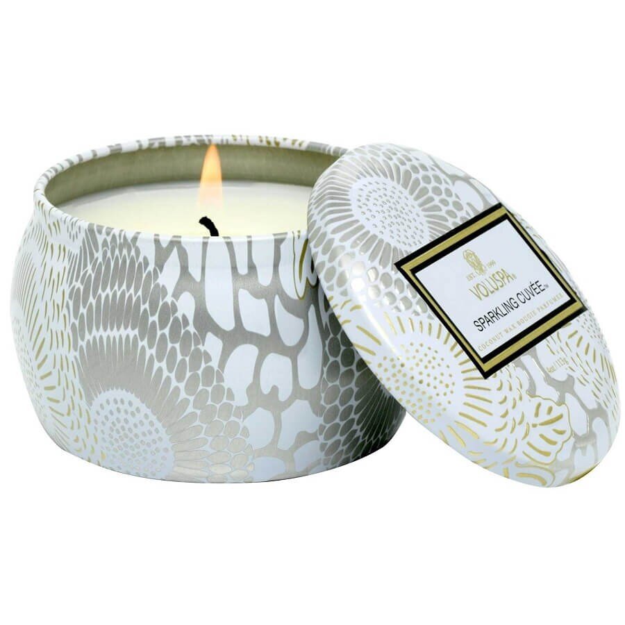 VOLUSPA Sparkling Cuvée Cuvee Mini Tin Dišeča Sveča 113 g