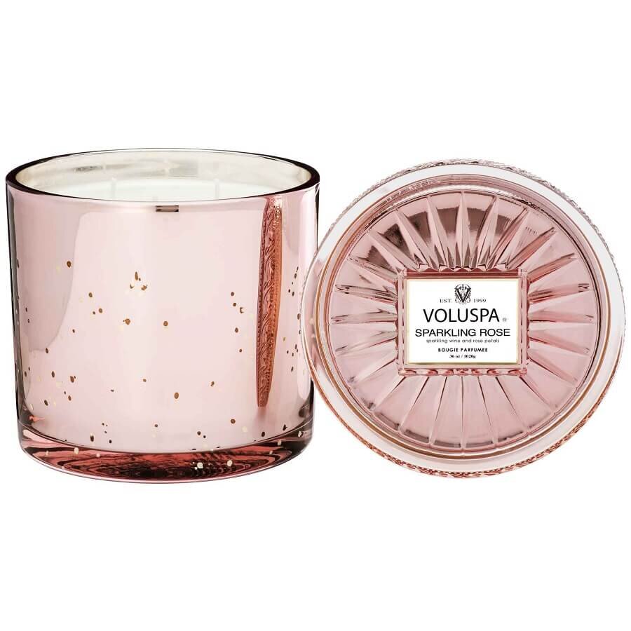 VOLUSPA Sparkling Rose Grande Maison Candle Dišeča Sveča 340 g
