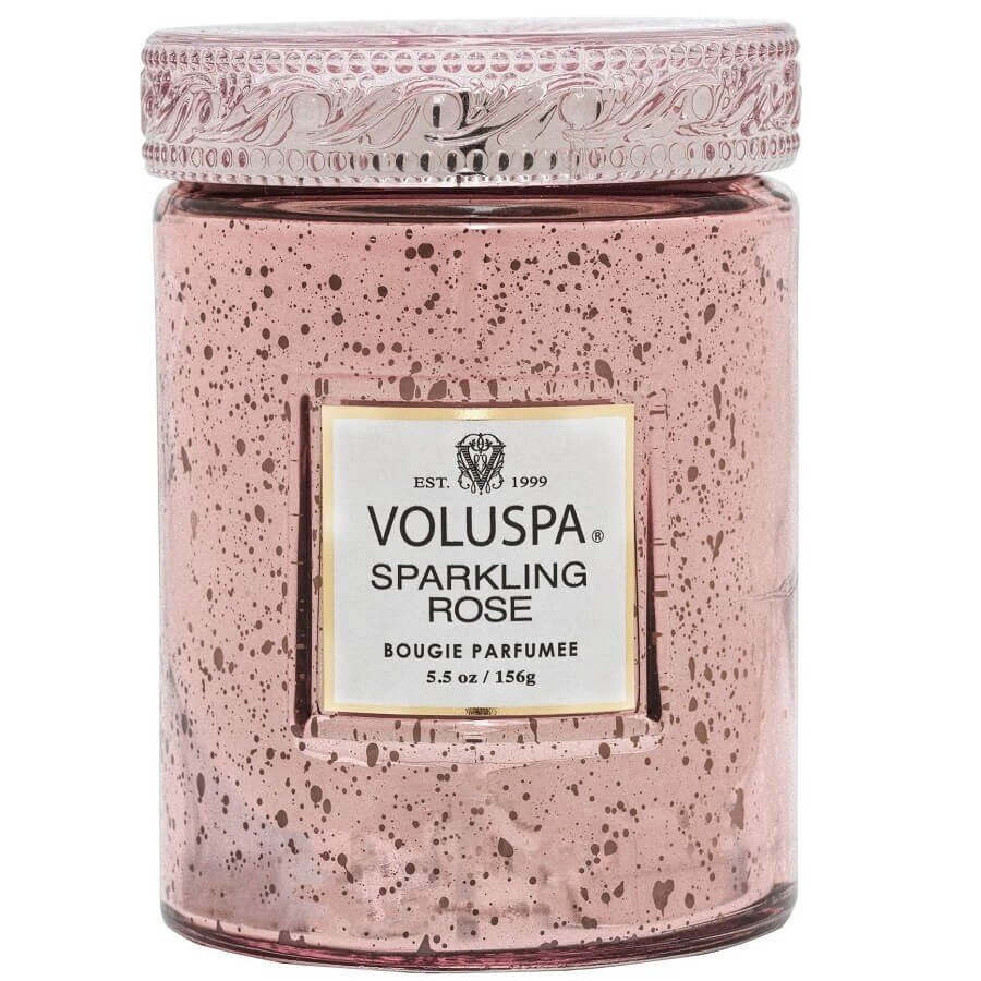 VOLUSPA Sparkling Rose Small Jar Candle Dišeča Sveča 156 g