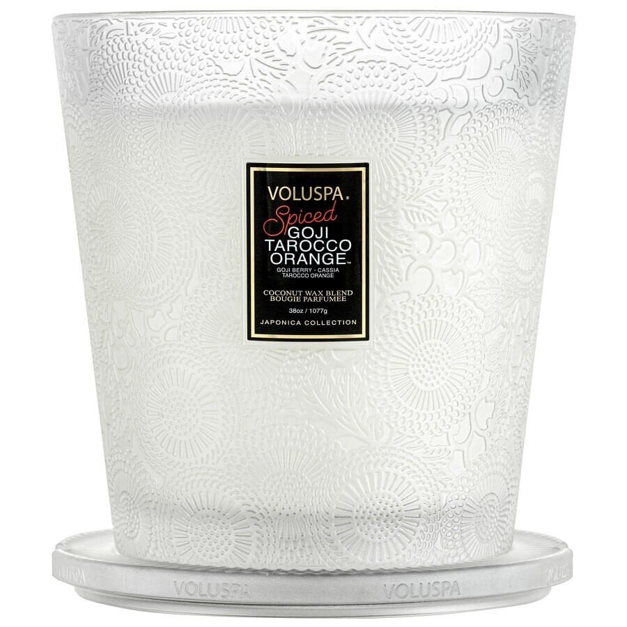 VOLUSPA Spiced Goji Tarocco Orange 3 Wick Hearth Candle Dišeča Sveča 1077 g
