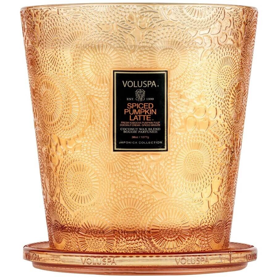 VOLUSPA Spiced Pumpkin Latte 3 Wick Hearth Candle Dišeča Sveča 1077 g
