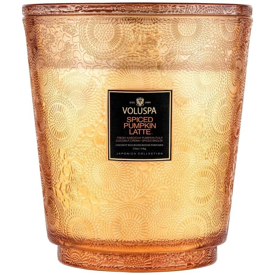 VOLUSPA Spiced Pumpkin Latte 5 Wick Hearth Candle Dišeča Sveča 3500 g