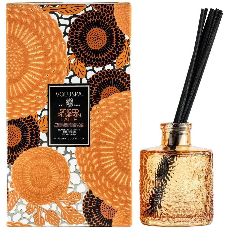 VOLUSPA Spiced Pumpkin Latte Reed Diffuser Dišeče Palčke 100 ml