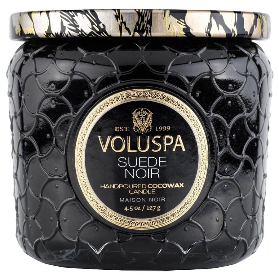VOLUSPA Suede Noir Petite Jar Candle Dišeča Sveča 127 g