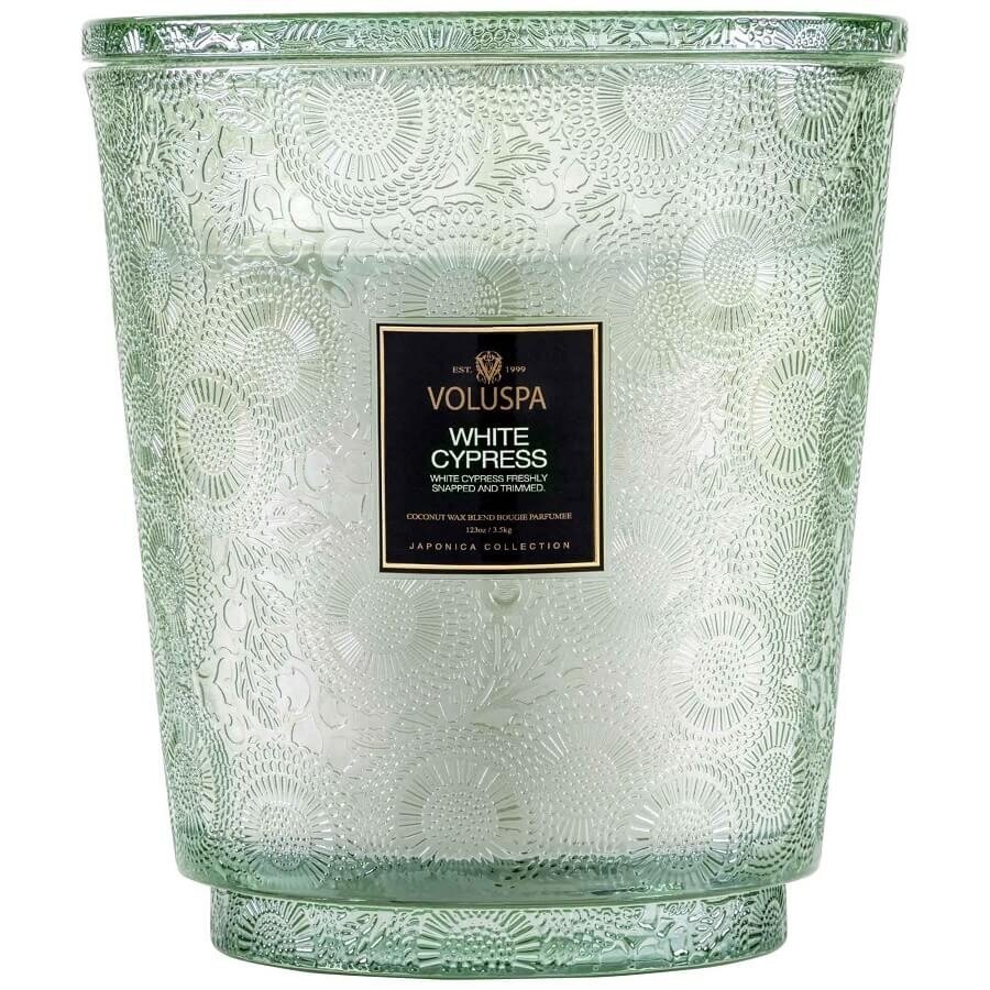 VOLUSPA White Cypress 5 Wick Hearth Candle Dišeča Sveča 3500 g