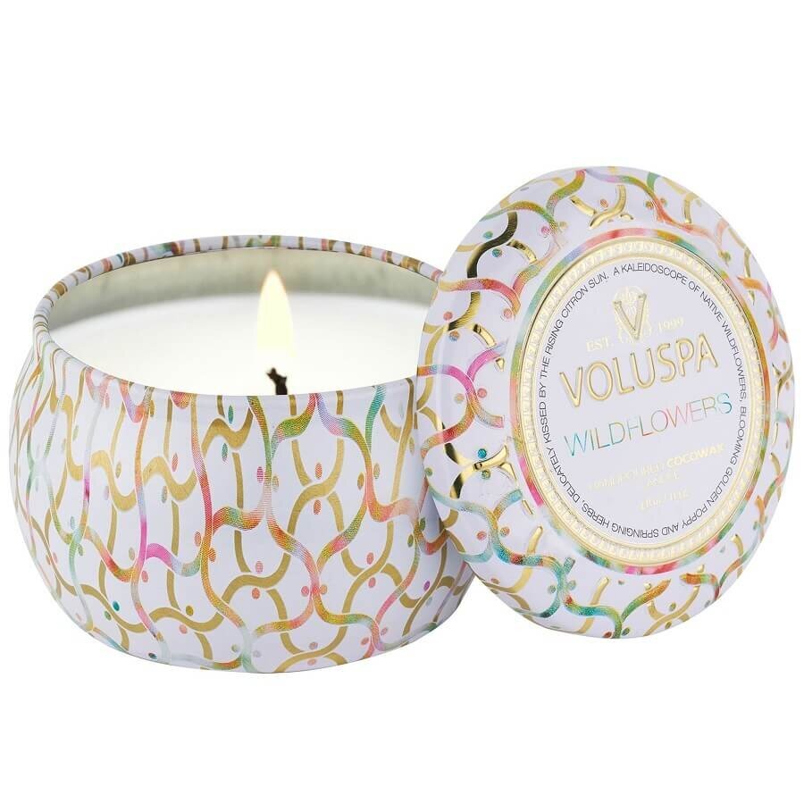 VOLUSPA Wildflowers Mini Tin Candle Dišeča Sveča 113 g