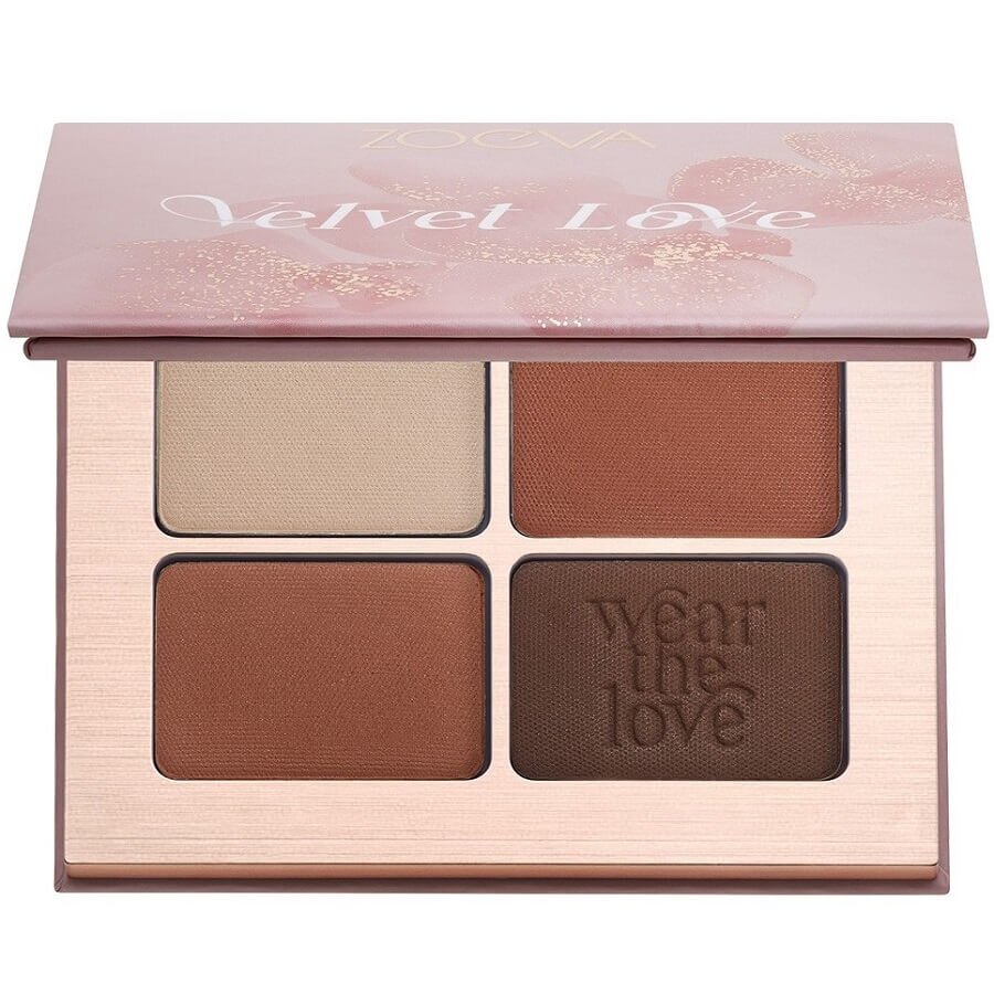 ZOEVA Velvet Love Eyeshadow Quad Easy Nude Eyes Paleta Senčil Za Oči 6 g