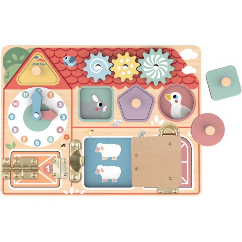 2Kids Toys Activity Board Farma aktivnostna igrača 12m+ 1 kos