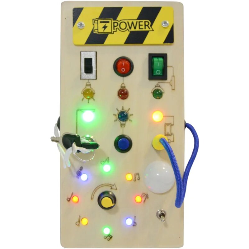 2Kids Toys LED Busy Board aktivnostna igrača 10m+ 1 kos
