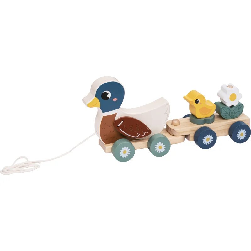 2Kids Toys Pull-along Toy Duck Family vlečna igrača 12m+ 1 kos