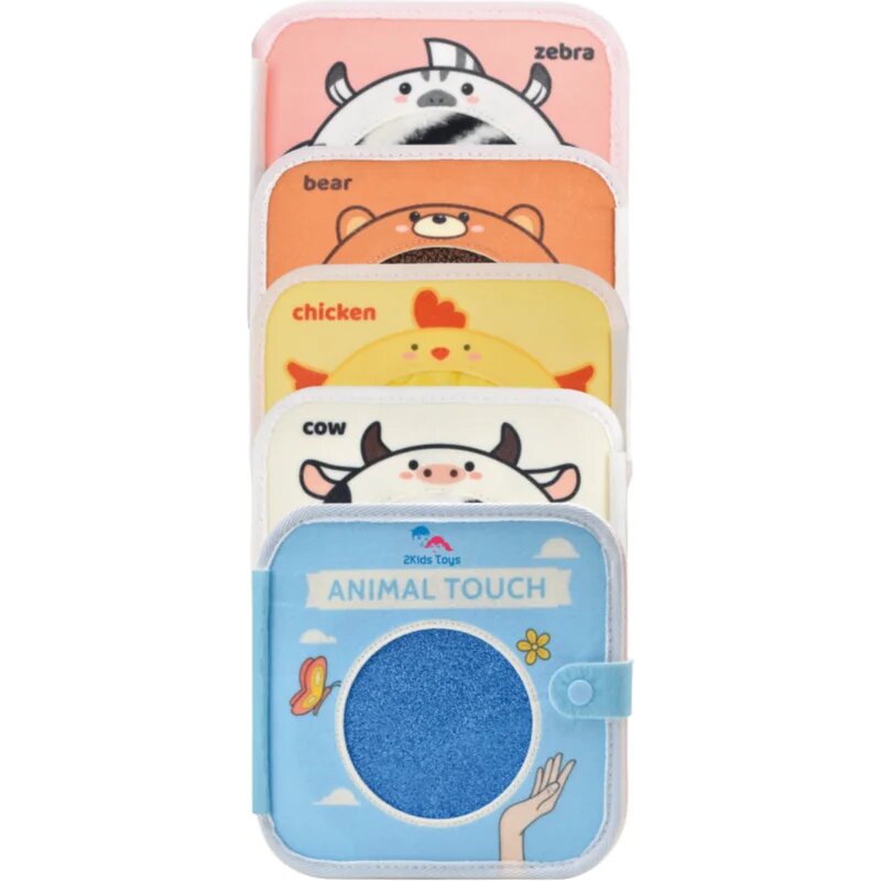 2Kids Toys Sensory Book Animals kontrastna izobraževalna knjiga 1 kos