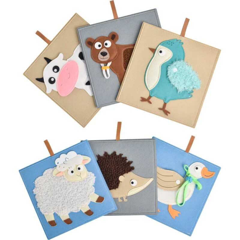 2Kids Toys Sensory Pictures Animals slikanica 6 kos